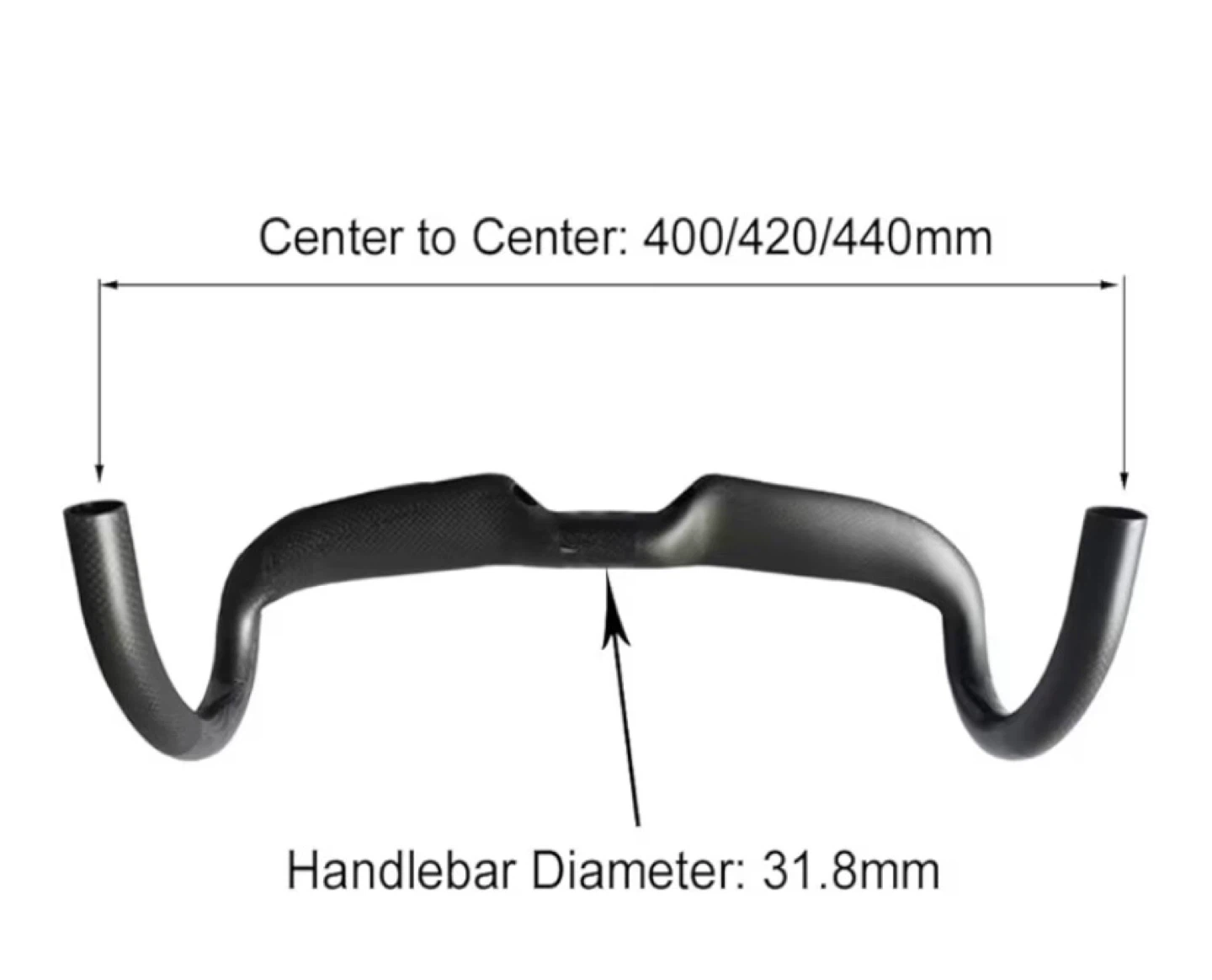 RXL SL Carbon Road Bike Handlebars 31.8x420mm - photo 4