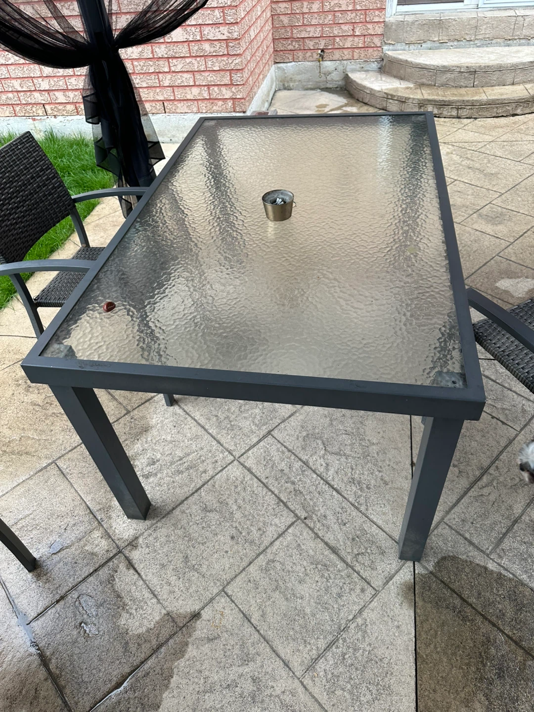 Patio Dining Table with Glass Top - photo 3