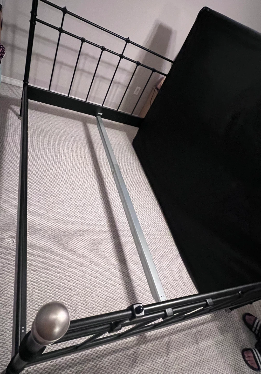 Black Metal Bed Frame - photo 3