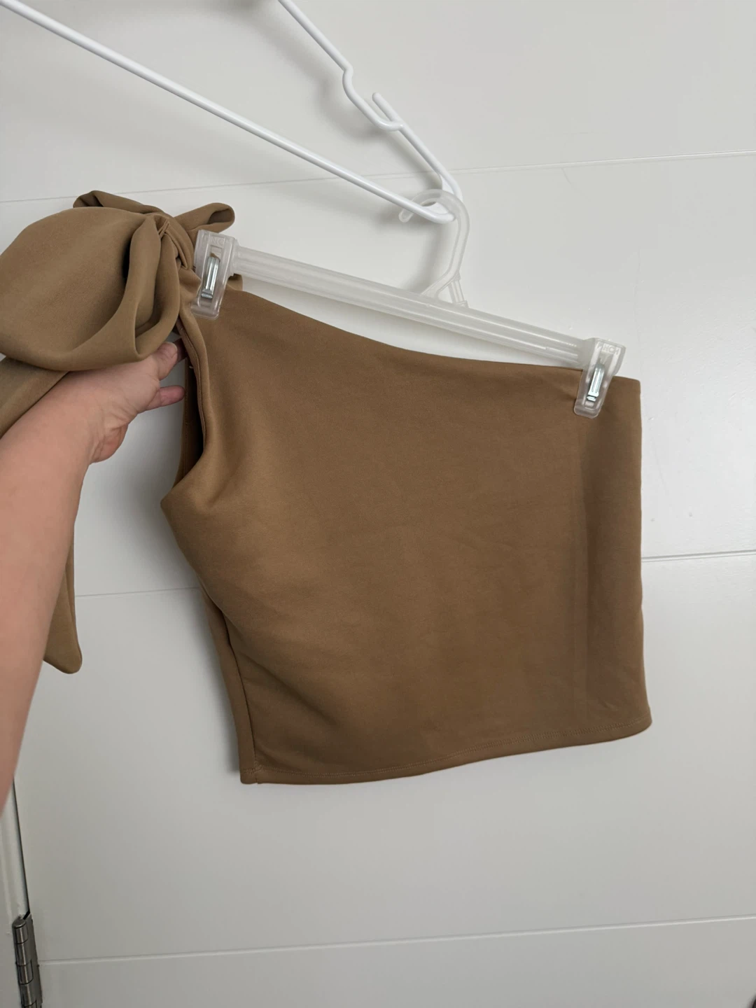 One Shoulder Top with Bow Detail - photo 4