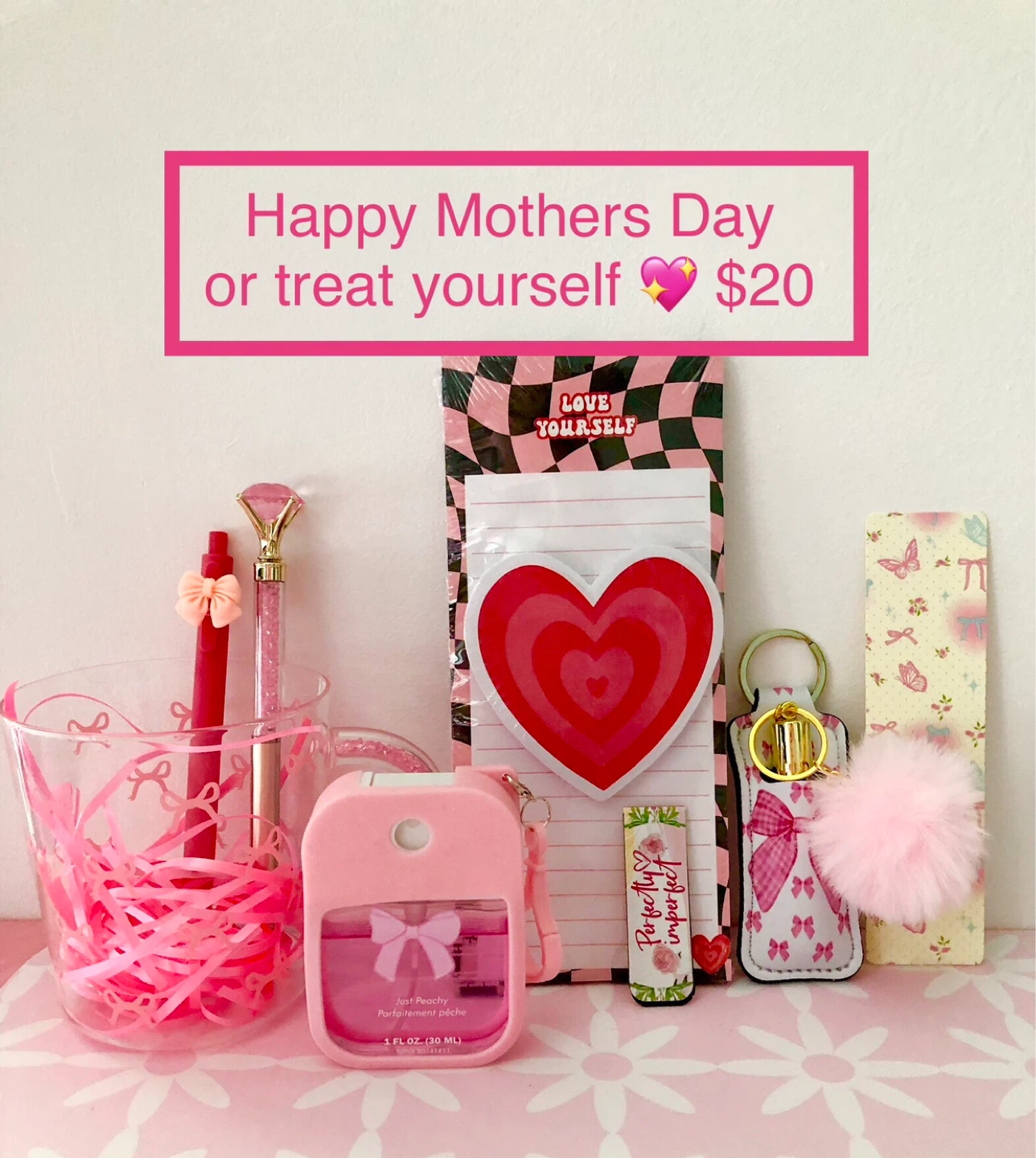 Pink Self-Care Gift Set with Mug & Accessories