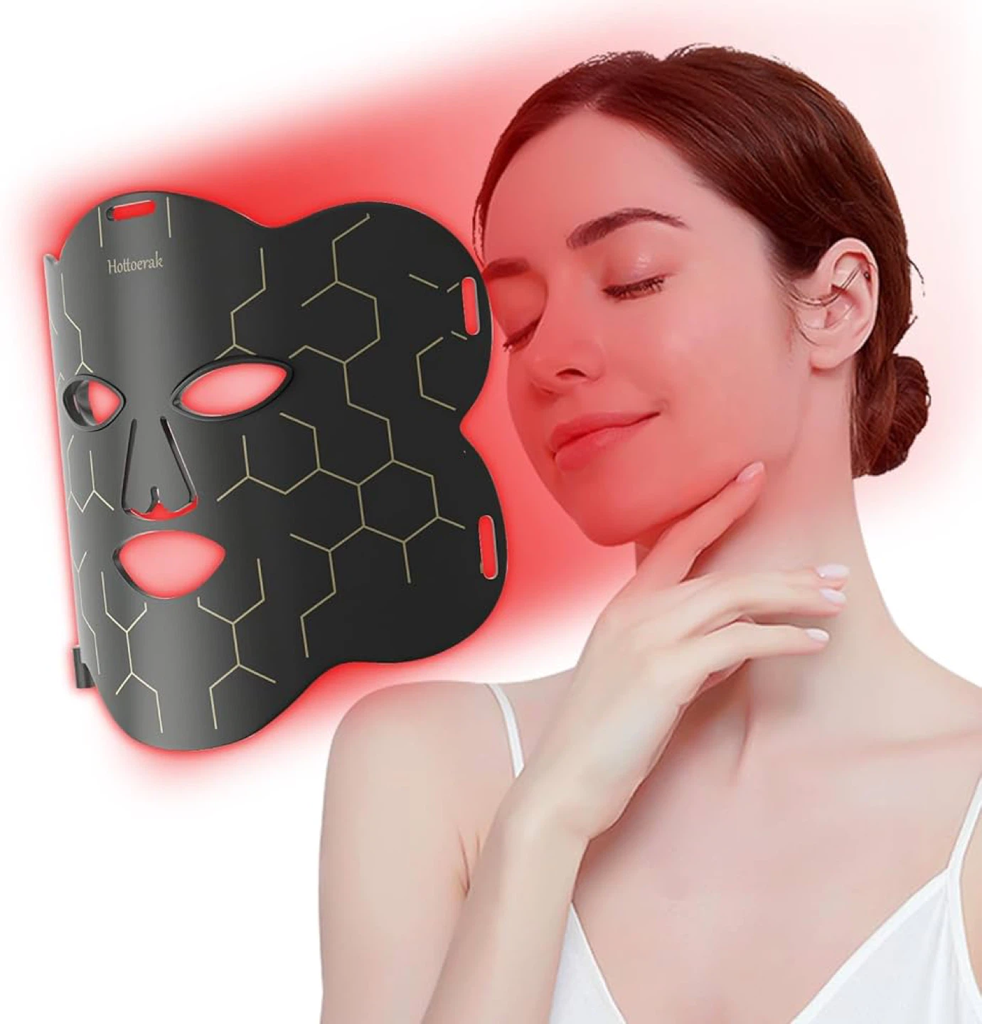Red light LED Face Mask Therapy