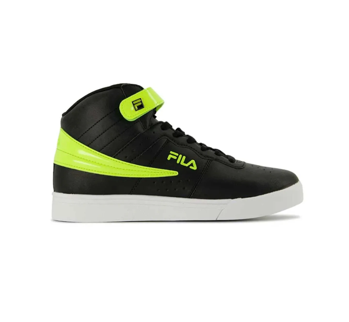 Fila Men's Black & Neon High-Top Sneakers