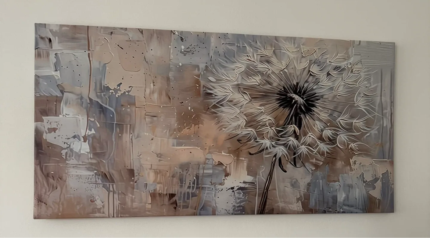 Printed Canvas Wall art Dandelion Abstract - photo 2