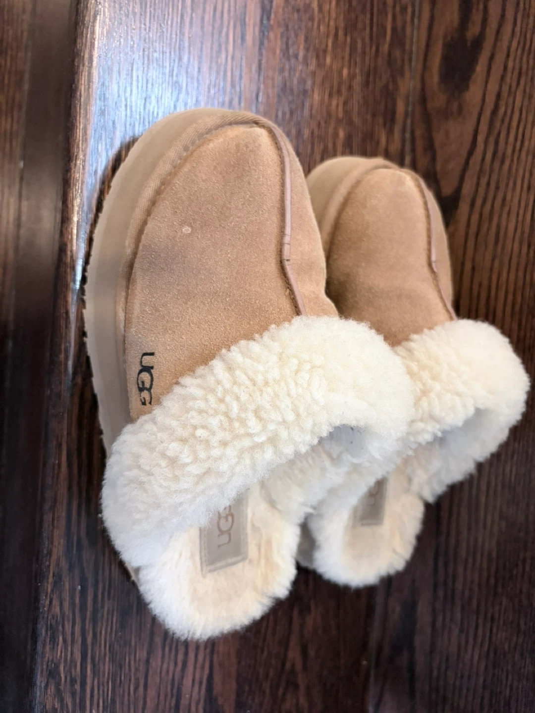 UGG Sheepskin Slippers - Tan