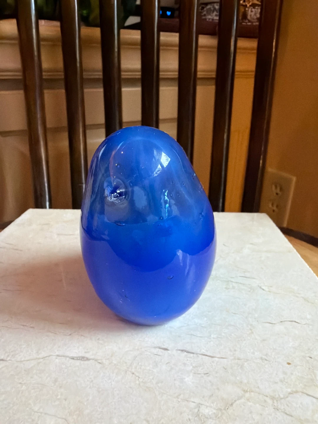 Cobalt Blue Glass Bird Figurine/Paperweight - photo 2