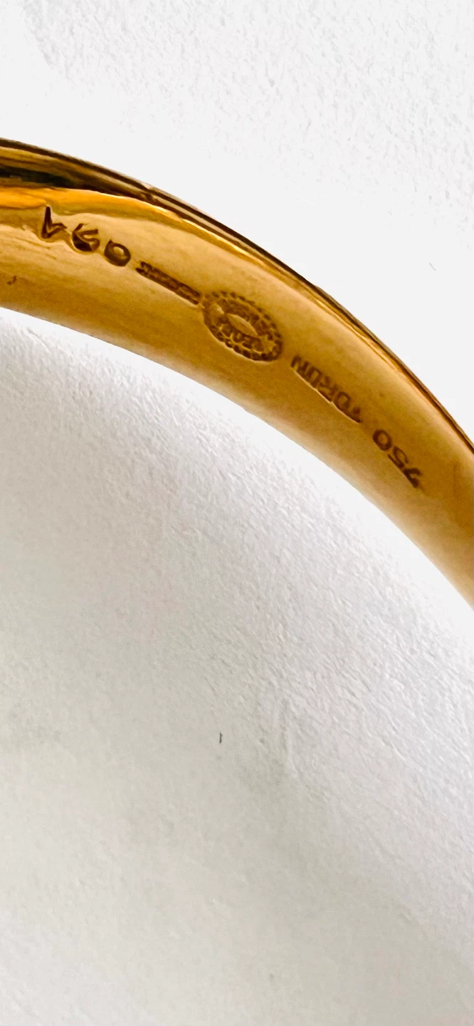 18 k  Torun Georg Jensen  Gold Bangle / authentic - photo 4