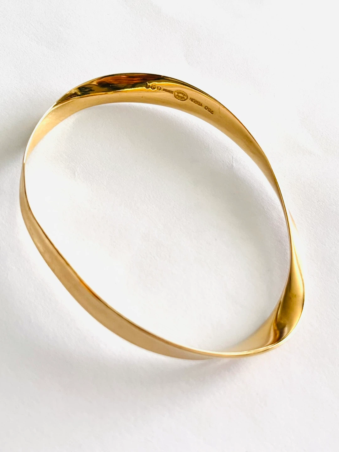 18 k  Torun Georg Jensen  Gold Bangle / authentic - photo 5
