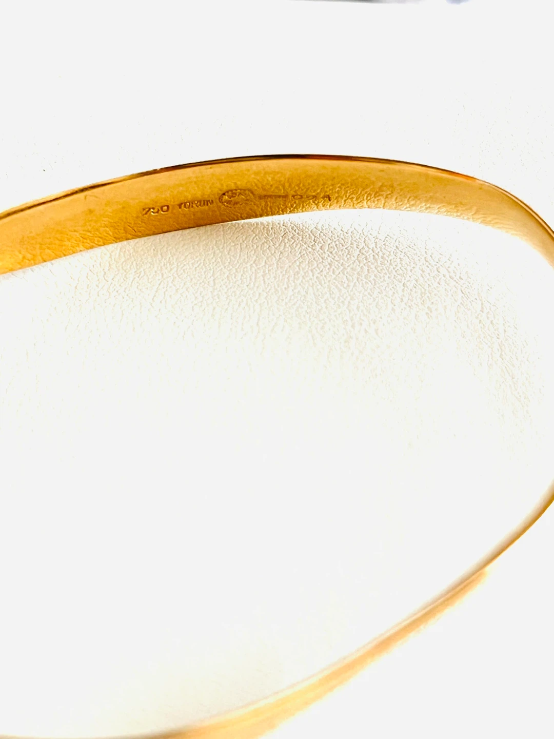 18 k  Torun Georg Jensen  Gold Bangle / authentic - photo 3