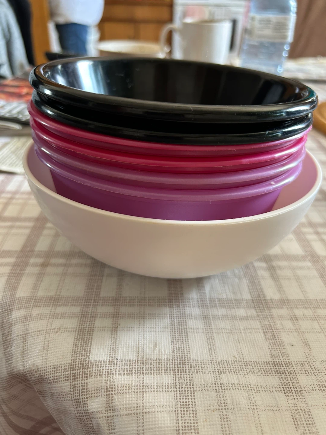 7 Plastic Bowls -