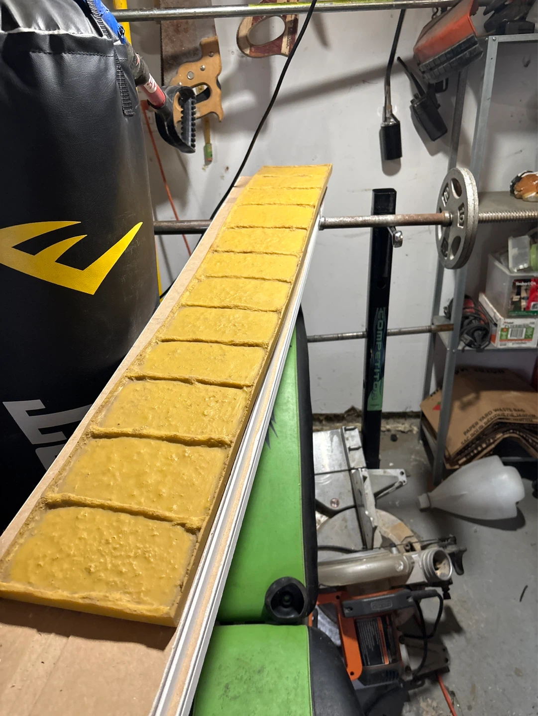 Yellow Brick Mold with Multiple Cavities
