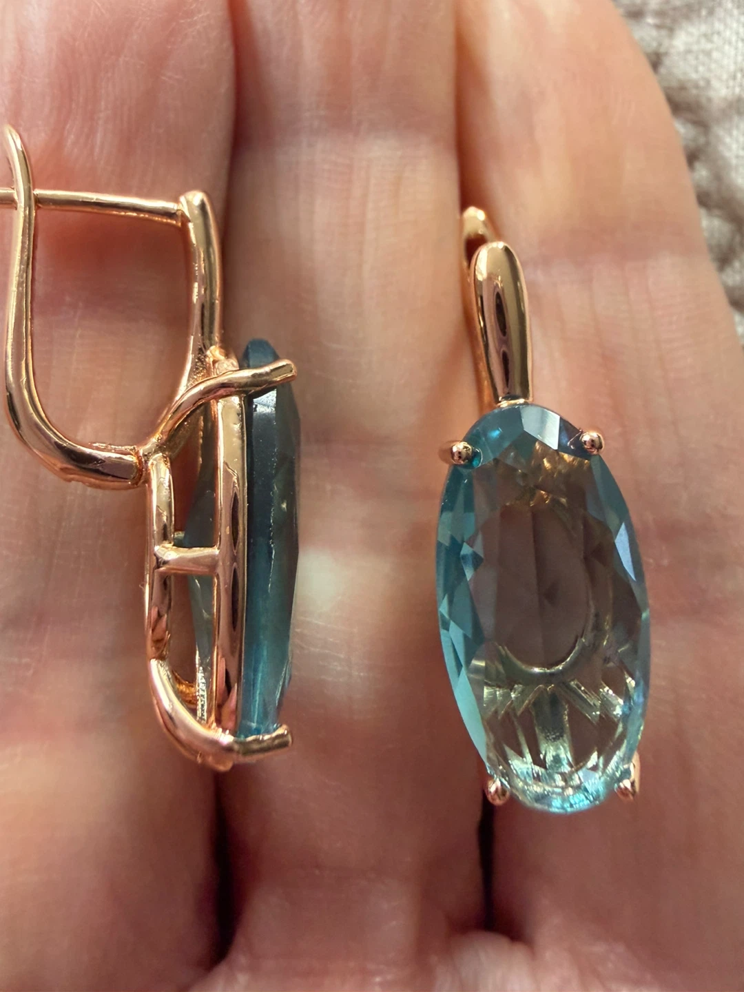 14k topaz earrings