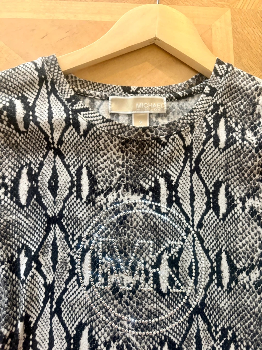Michael Kors Snake Print T-Shirt Size S