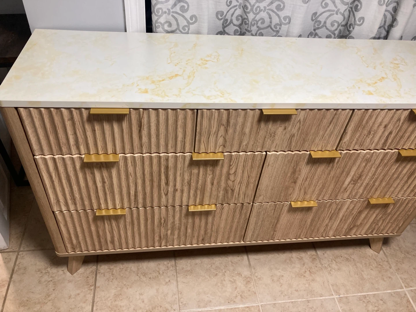 Modern 6-drawer fluted dresser NEW - photo 2