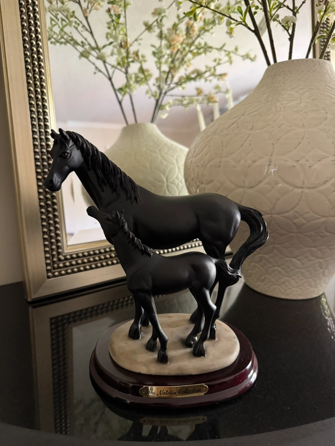 The Natella Collection Black Horse Figurine