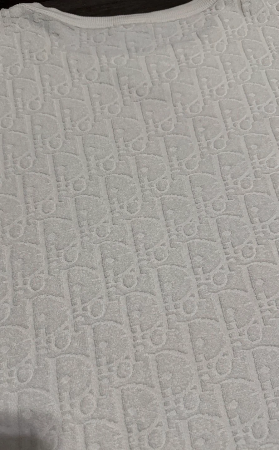 Christian Dior White Monogram Towelling T-Shirt - photo 4