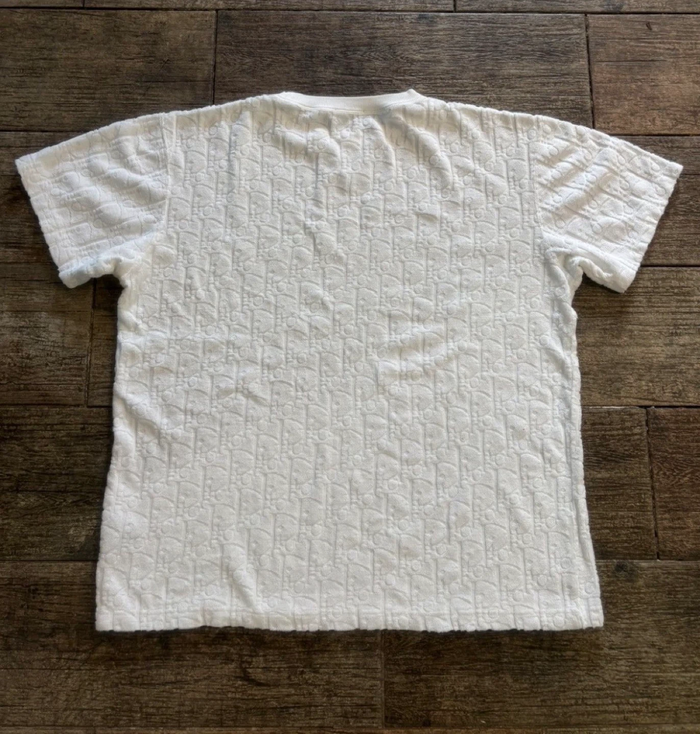 Christian Dior White Monogram Towelling T-Shirt - photo 2