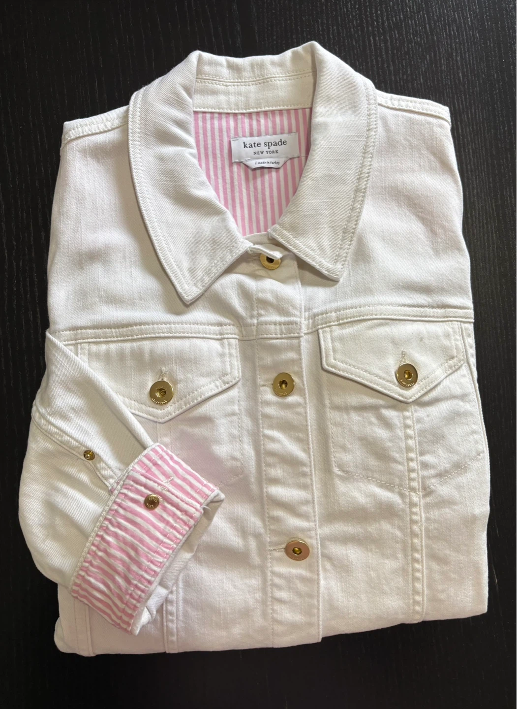 Kate Spade New York White Denim Jacket