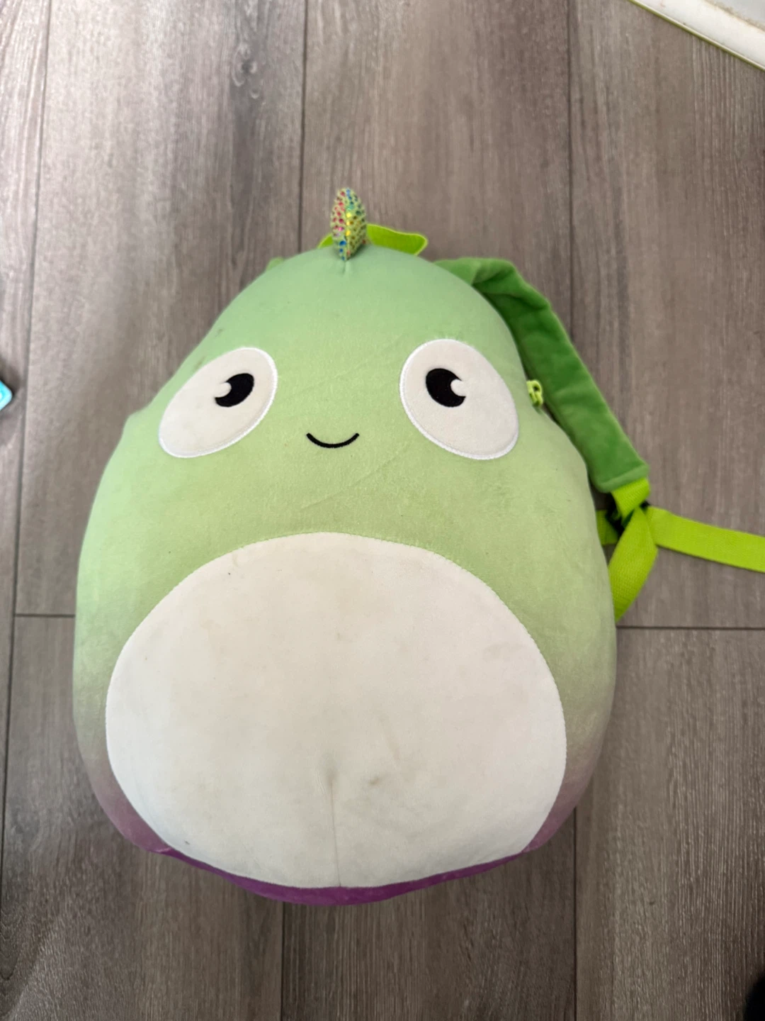 Green Plush Dinosaur Backpack