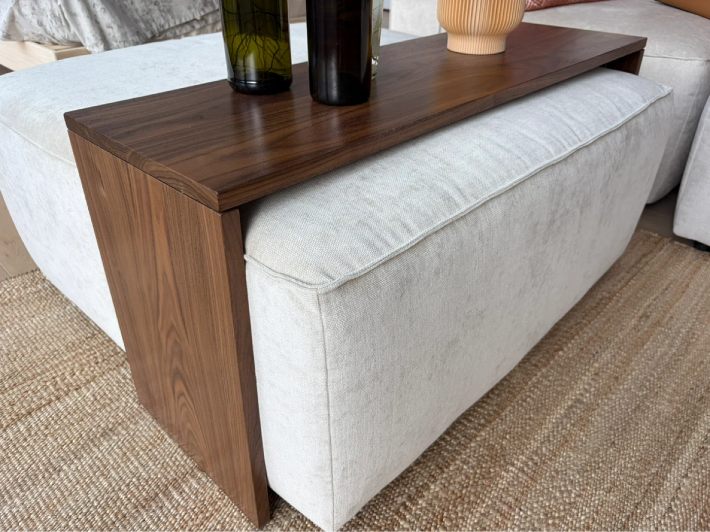 Over Ottoman Table - Walnut