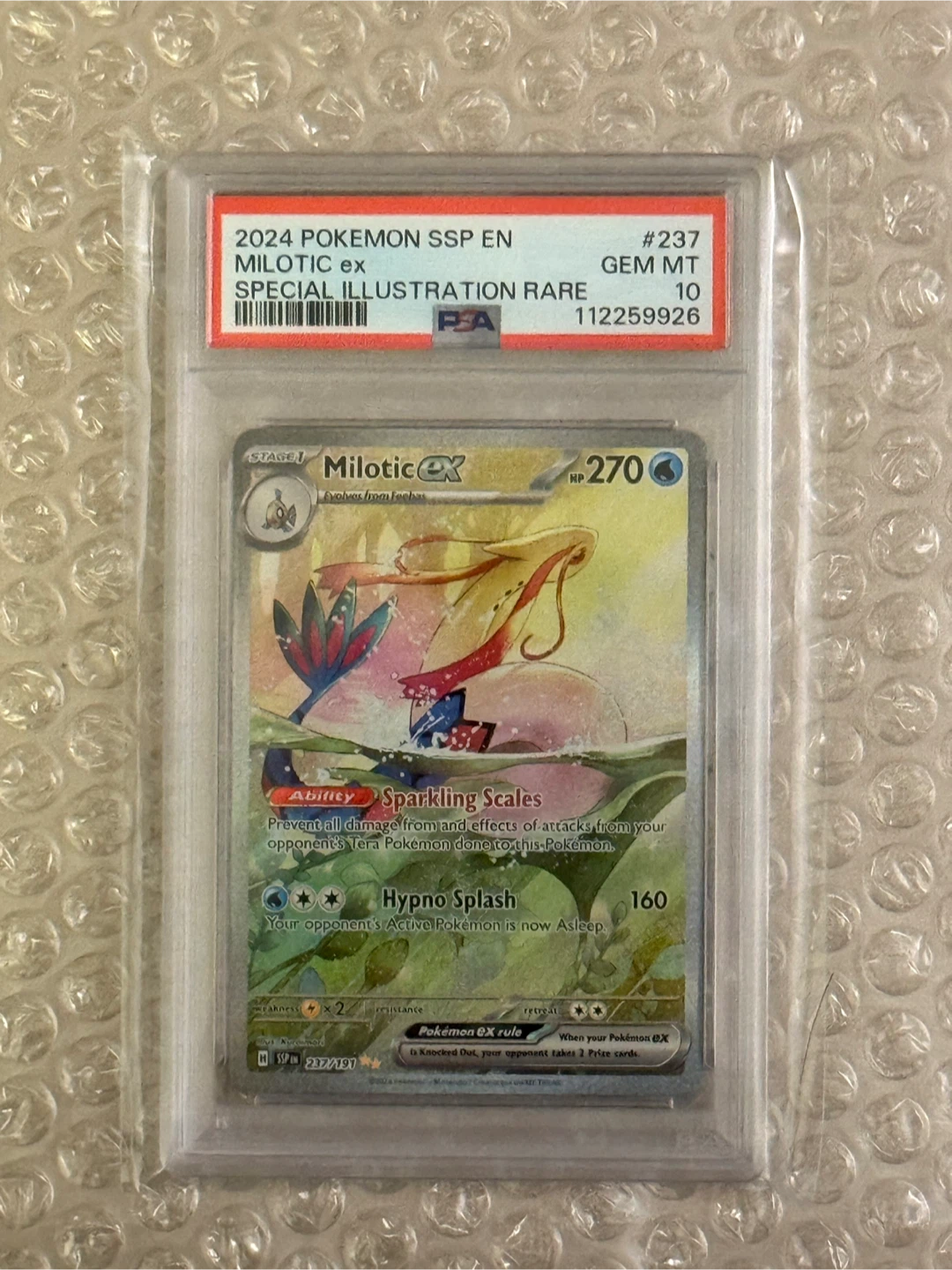237 Pokemon Milotic EX Special Illustration Rare PSA 10 SIR