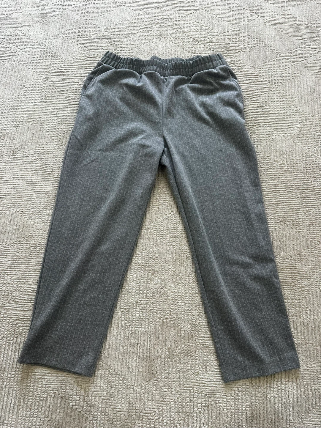 A New Day Grey Pinstripe Pants Size L