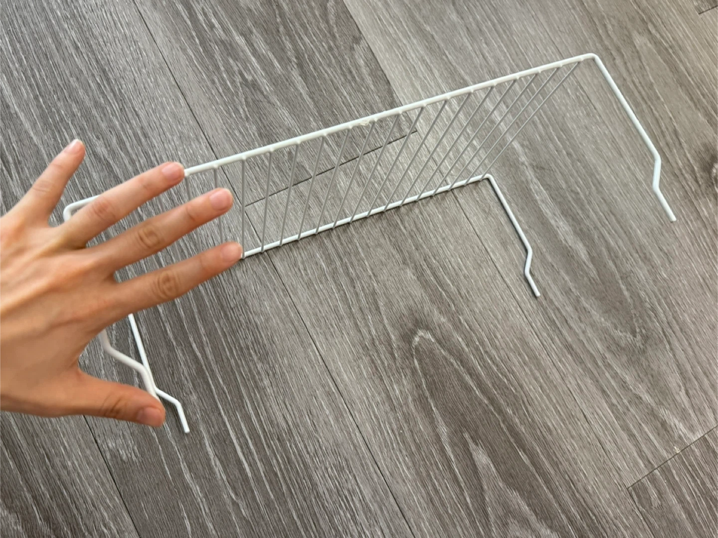White Wire Shelf Unit. dish stand - photo 4