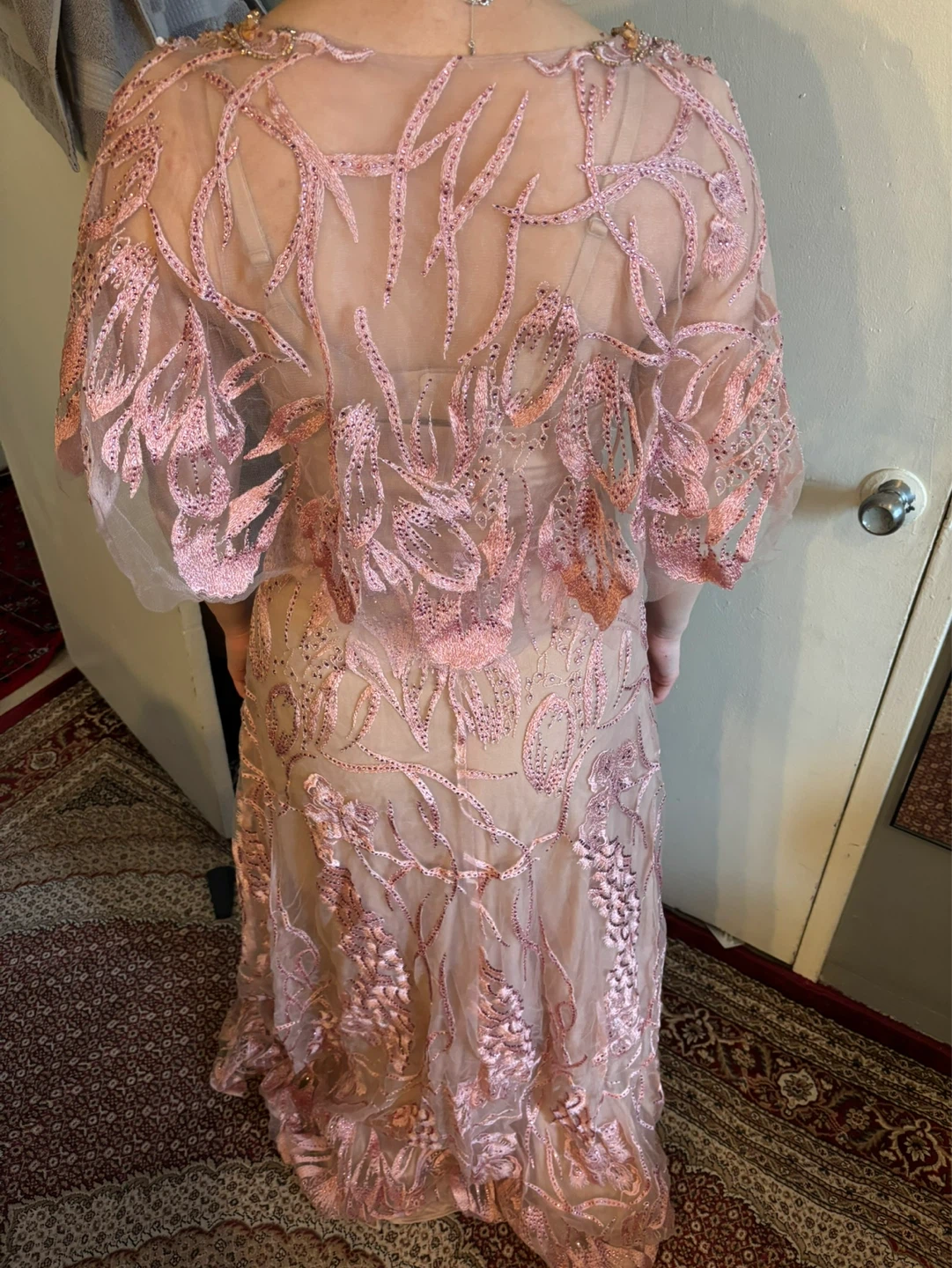Pink Beaded Maxi Dress - photo 2