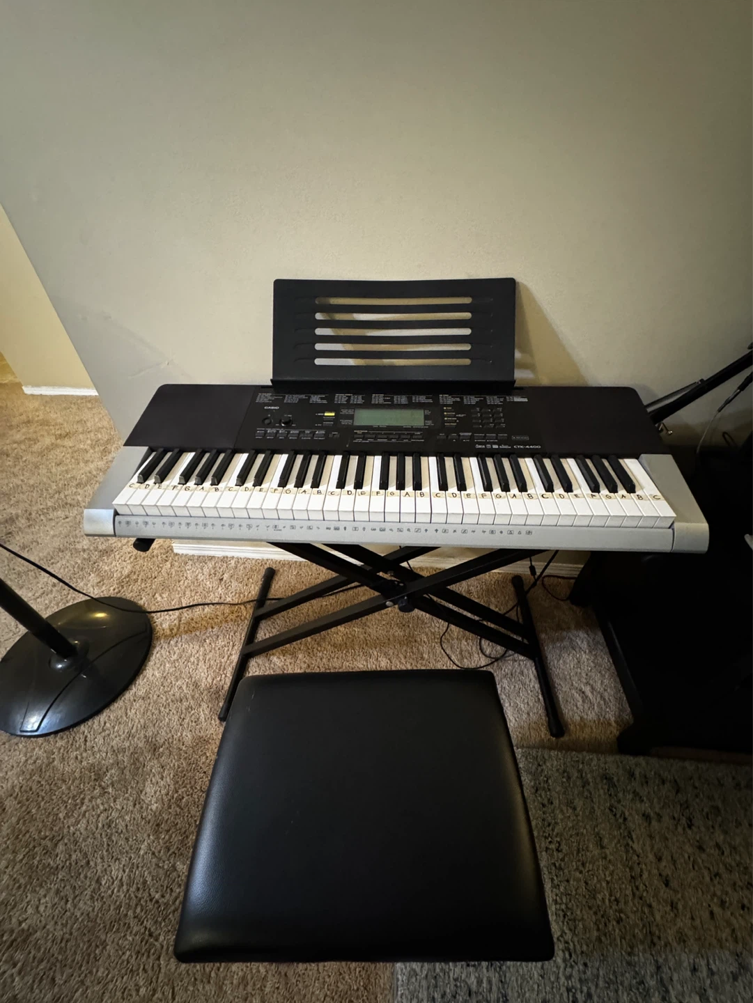 Casio CTK-4400 Electronic Keyboard with Stand and Stool