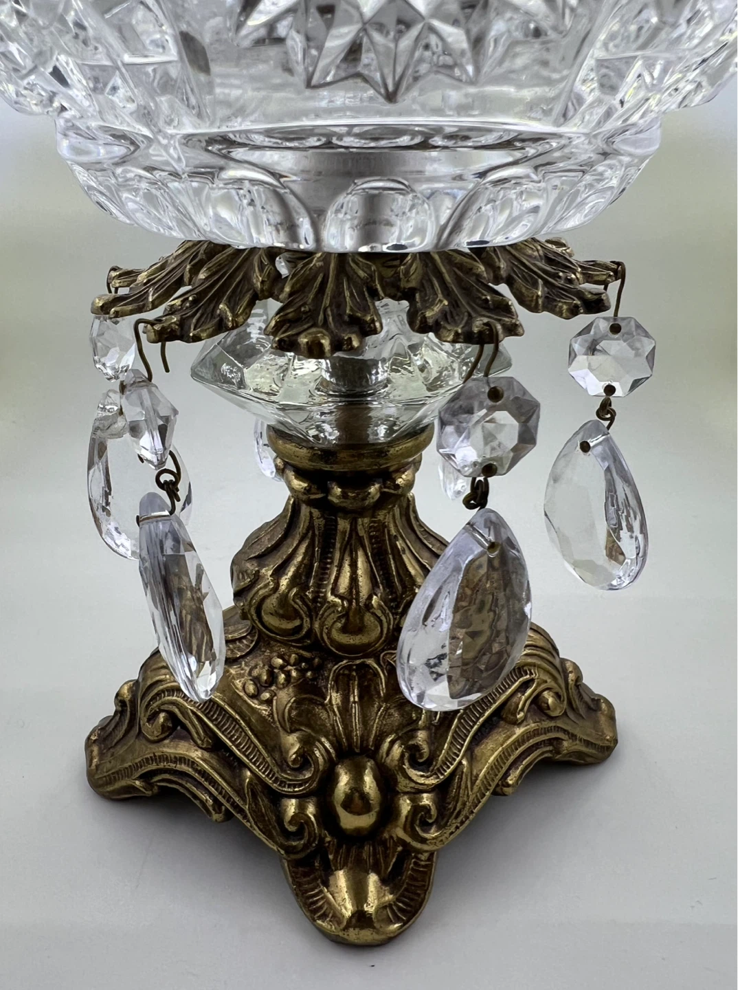 Vintage Hollywood Regency Crystal Compote - photo 3