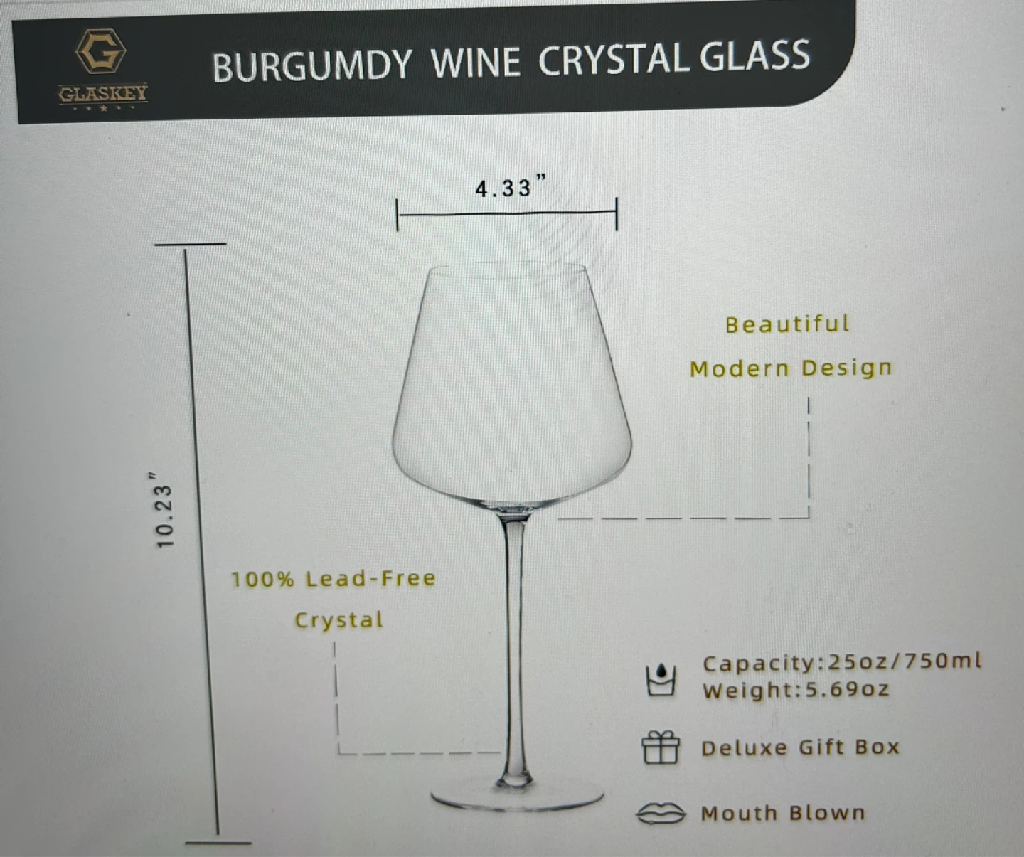 Wine Crystal Glass Set (2 pcs) - photo 4