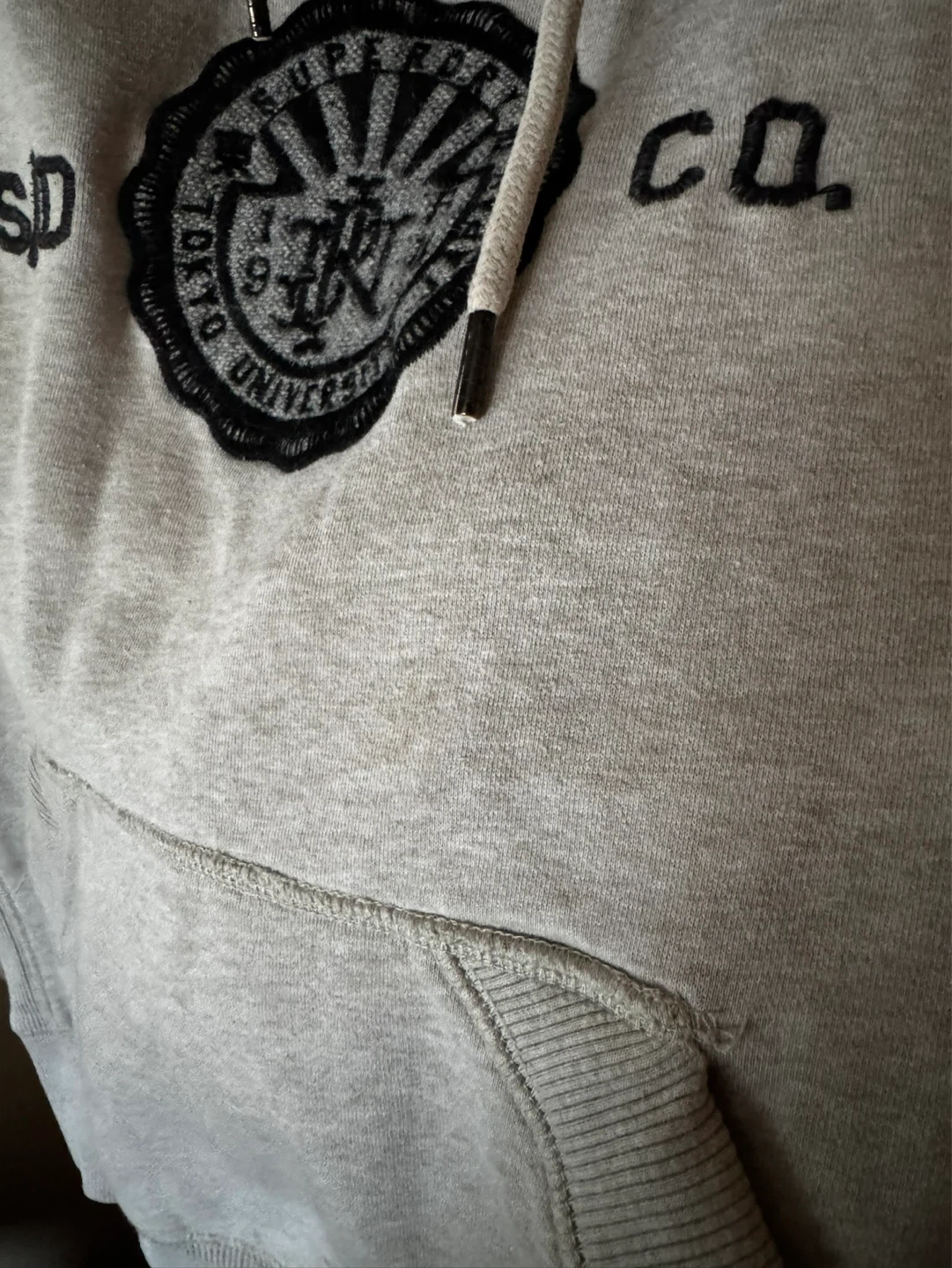 Superdry Grey Hoodie - Size Large - photo 4