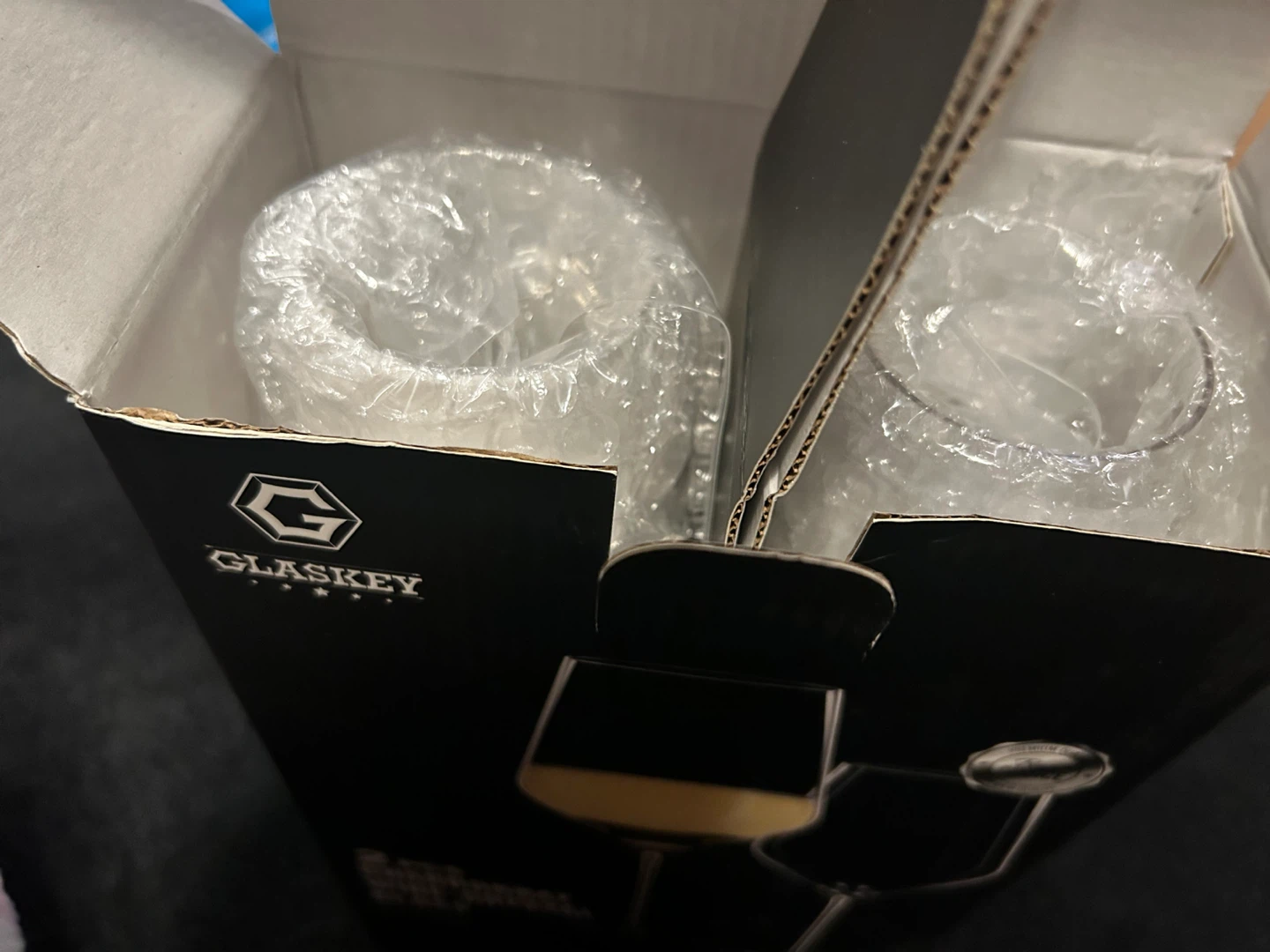 GLASKEY 2pcs Chardonnay Wine-Crystal Glasses 450ml - photo 3