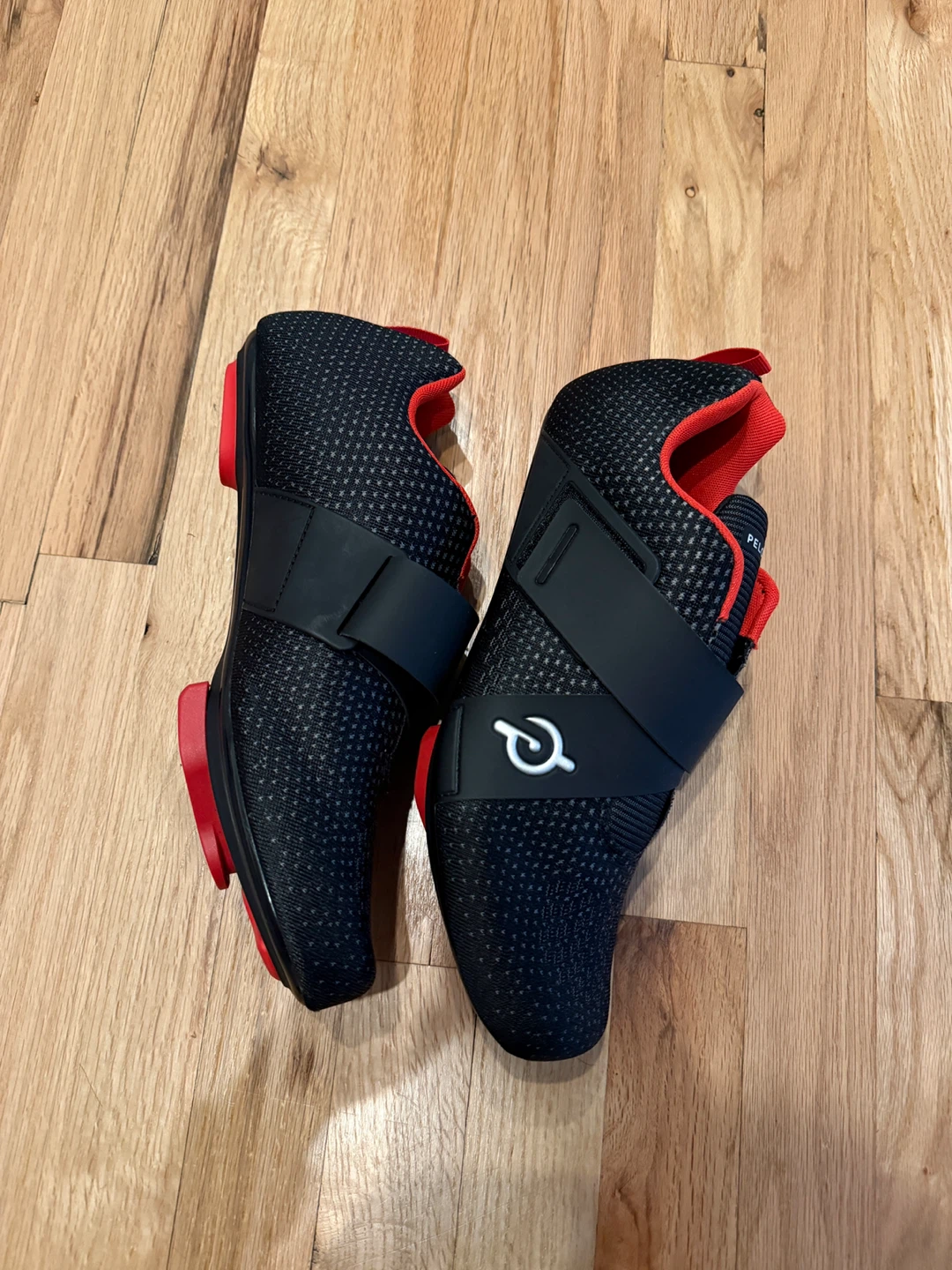Peloton Cycling Shoes - Black/Red Mens 10