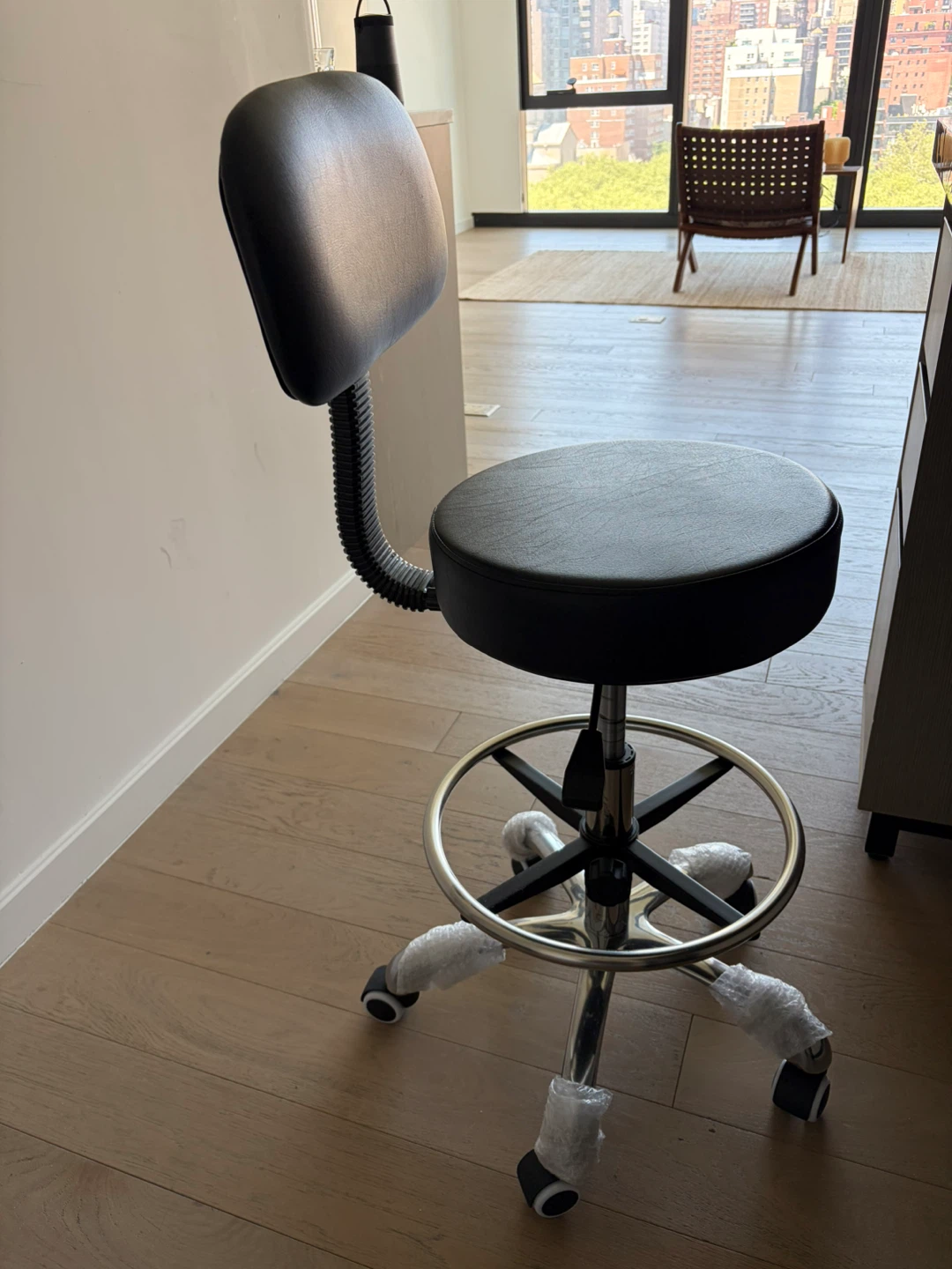 Like New Rolling Swivel Adjustable Stool or Office Chair - photo 2