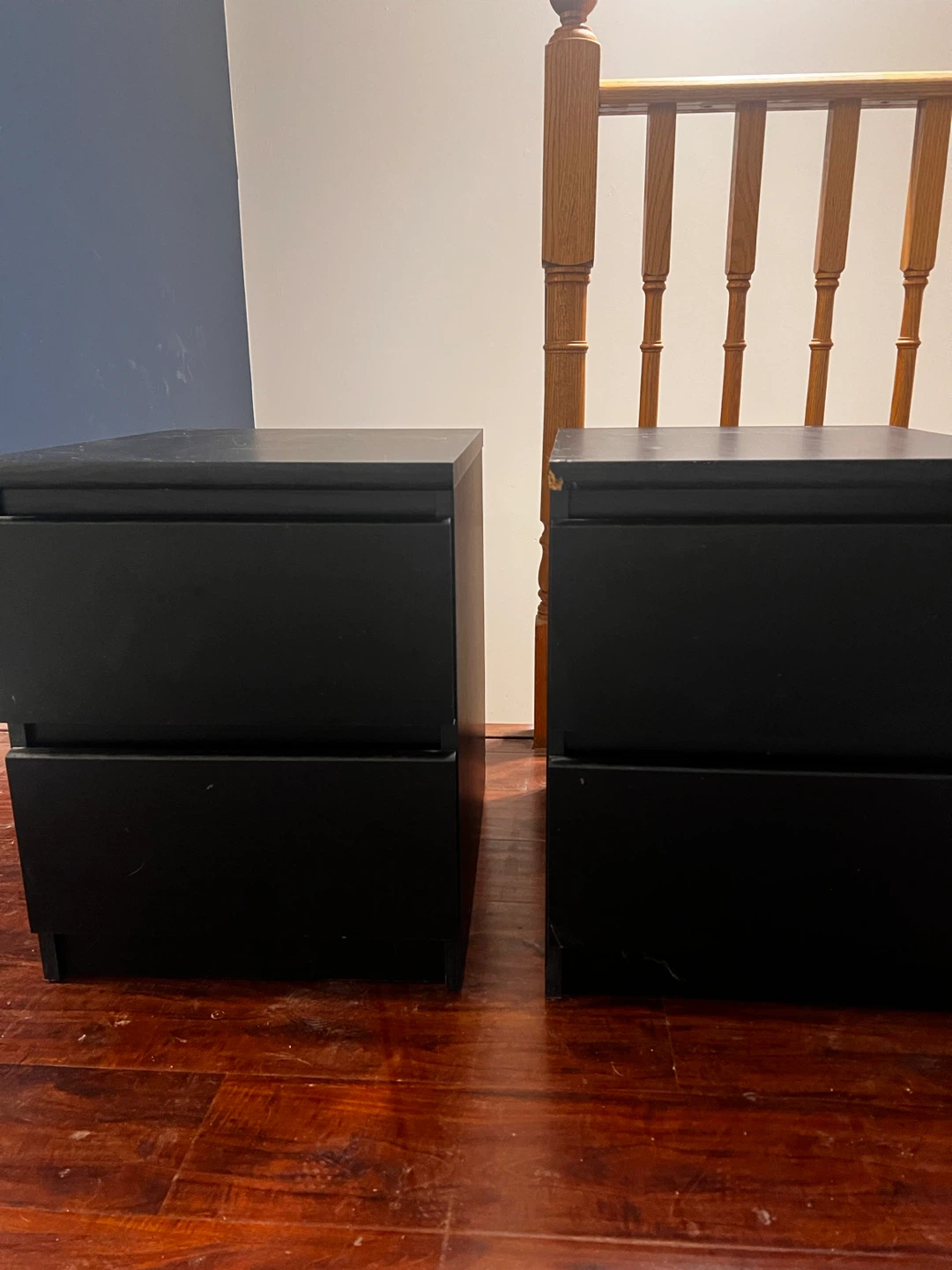 2 Black Nightstands