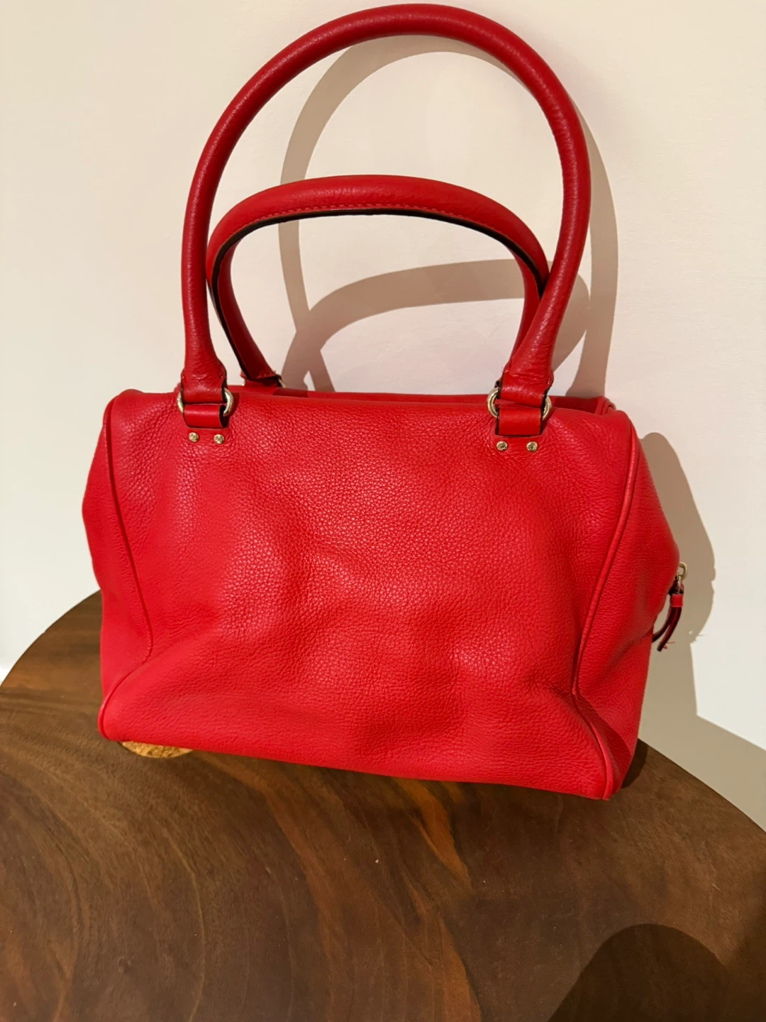 Kate Spade Red Leather Satchel Handbag - photo 4