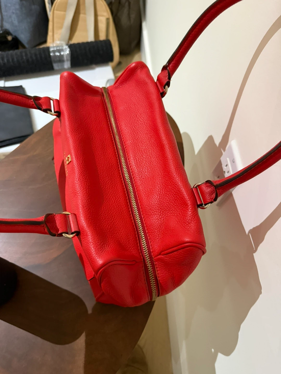 Kate Spade Red Leather Satchel Handbag - photo 2
