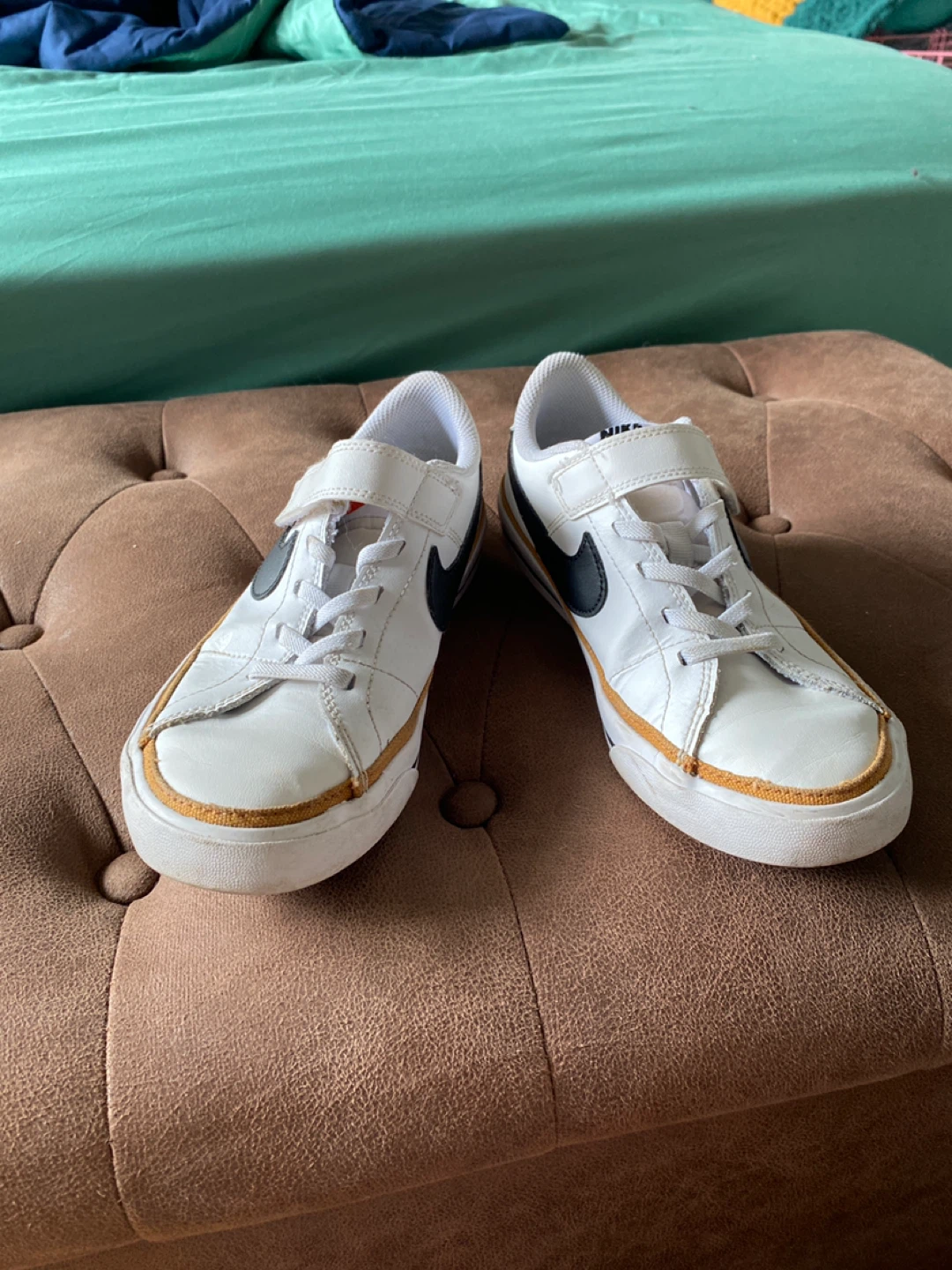 Nike Kids Shoes White/Black Size 3Y - photo 2