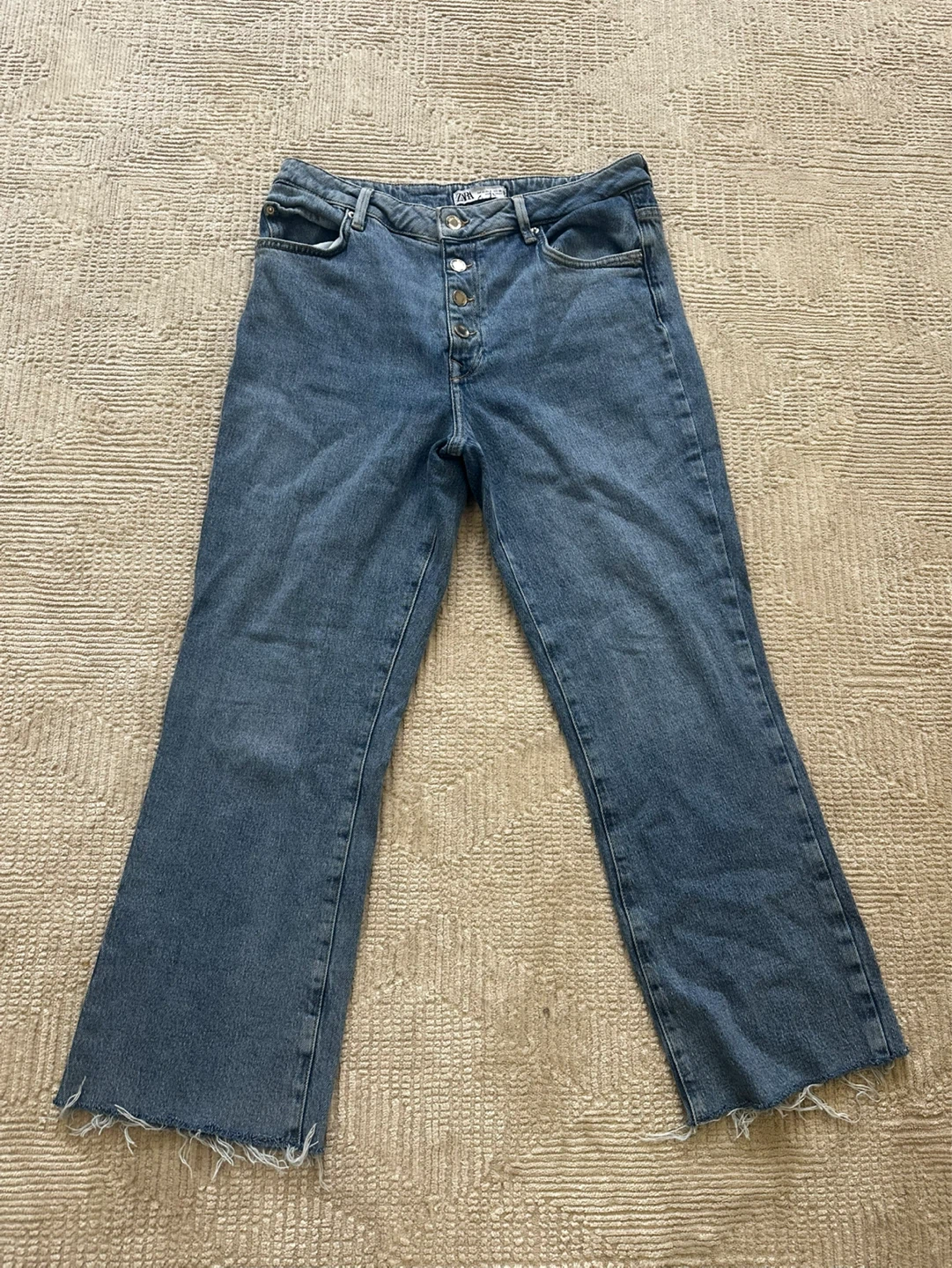 ZARA Women's Blue Denim Jeans - Size EUR 40