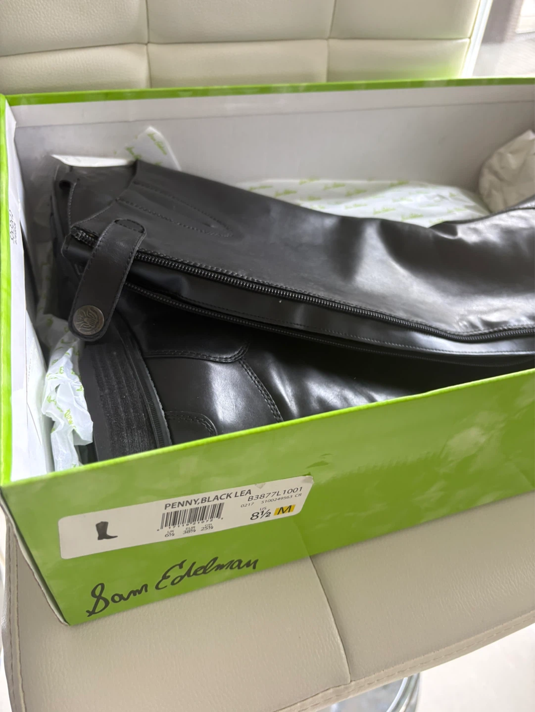 Sam Edelman Black Leather Riding Boots - Size 8.5M - photo 2