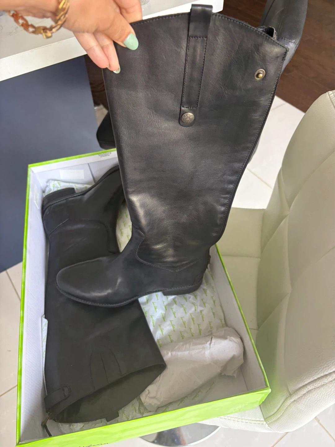 Sam Edelman Black Leather Riding Boots - Size 8.5M - photo 4