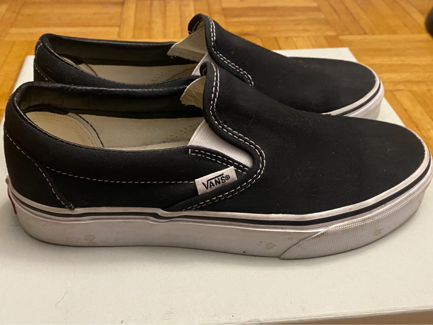 Vans Black Slip-On Canvas Shoes - photo 2
