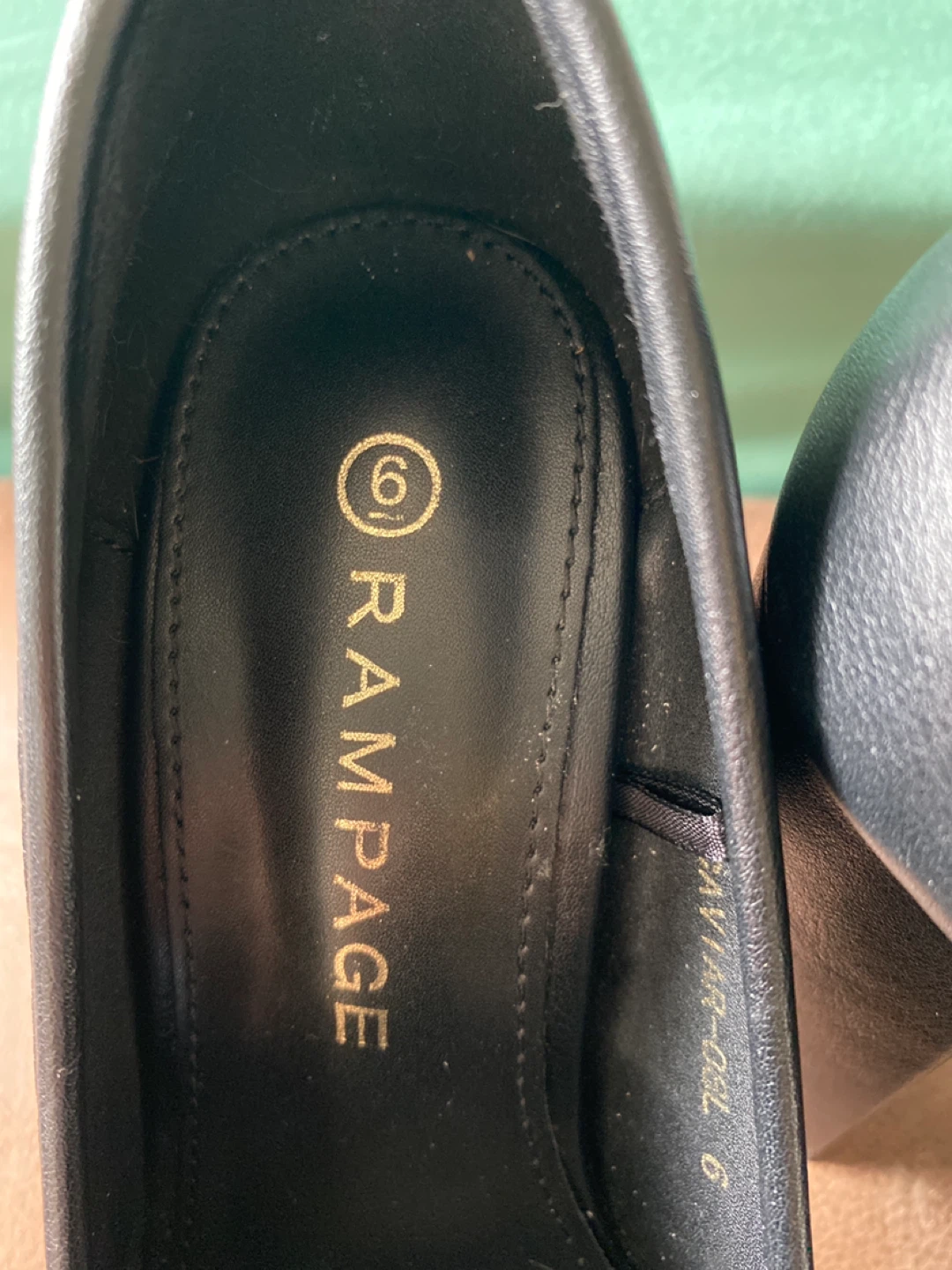 Rampage Black Platform Chunky Heel Loafers Size 6 - photo 2