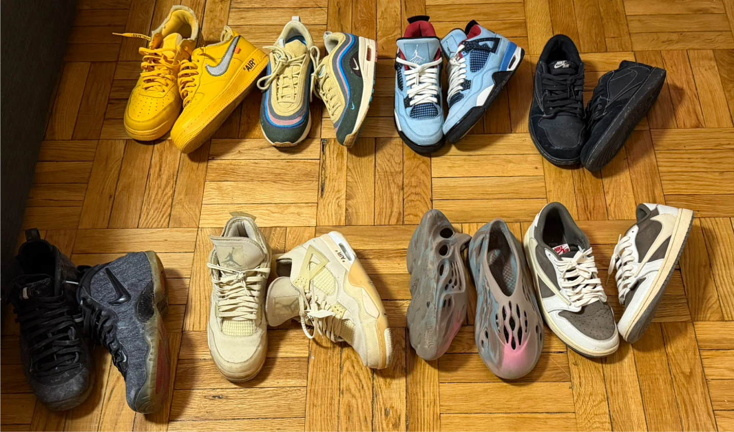 Collection of Nike and Yeezy Sneakers