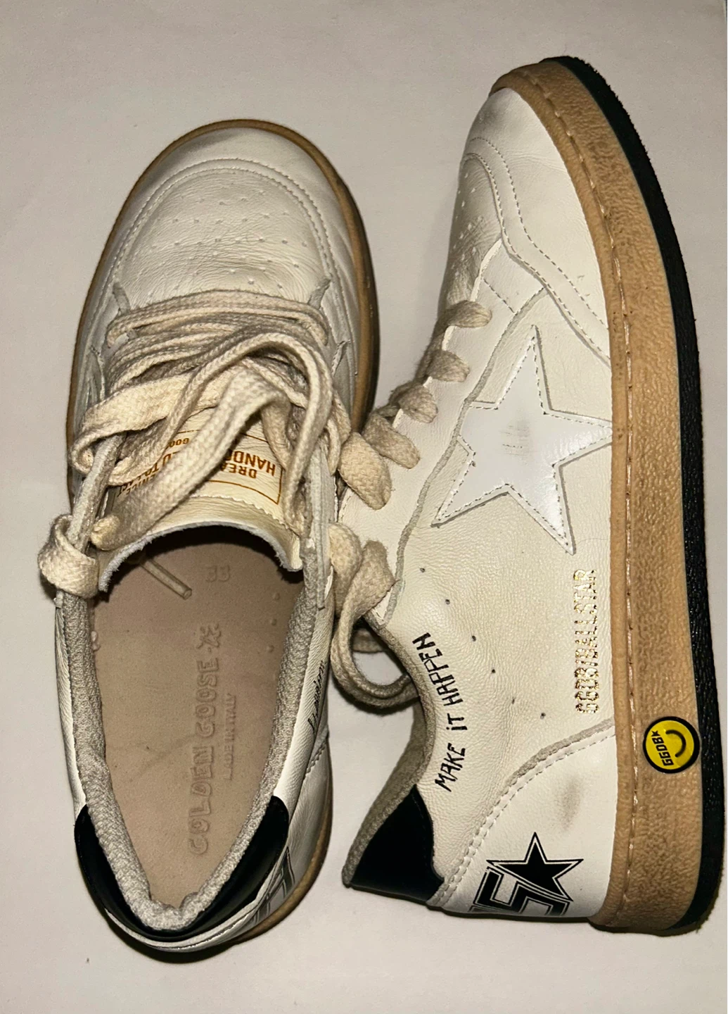 Golden Goose GGDB/Ballstar White Leather Sneakers - photo 4
