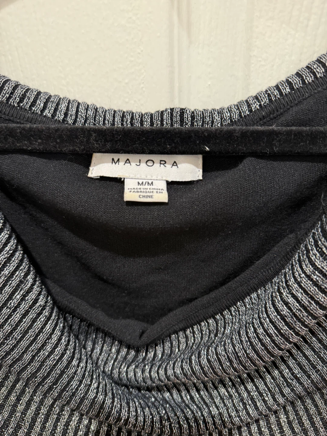 Black and Silver Sweater top - photo 3