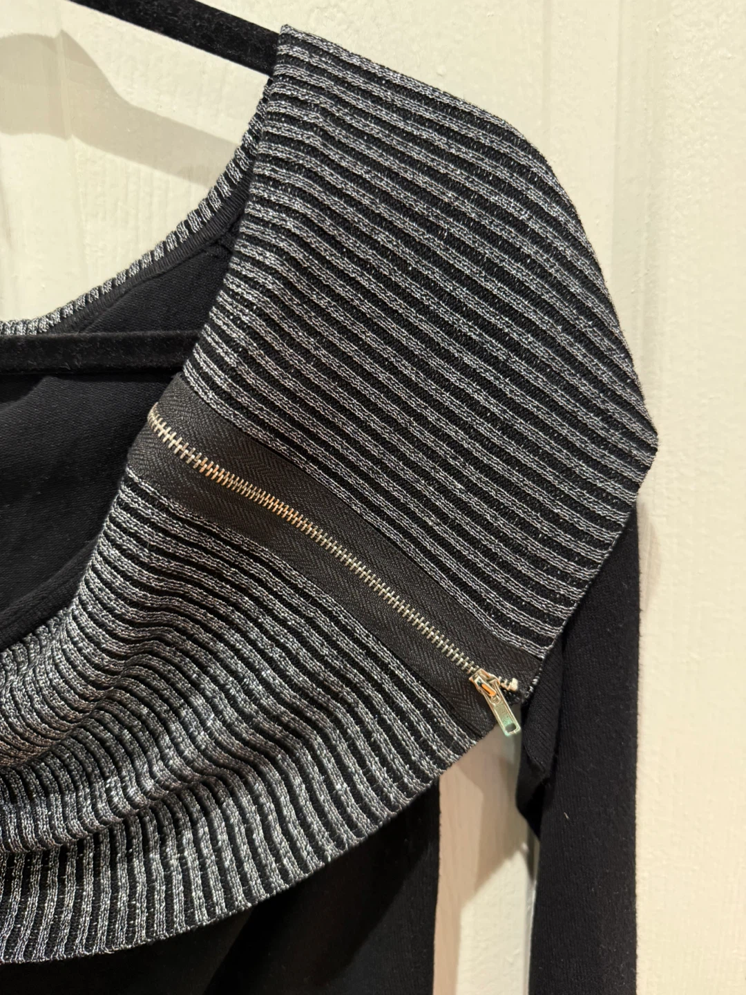 Black and Silver Sweater top - photo 4