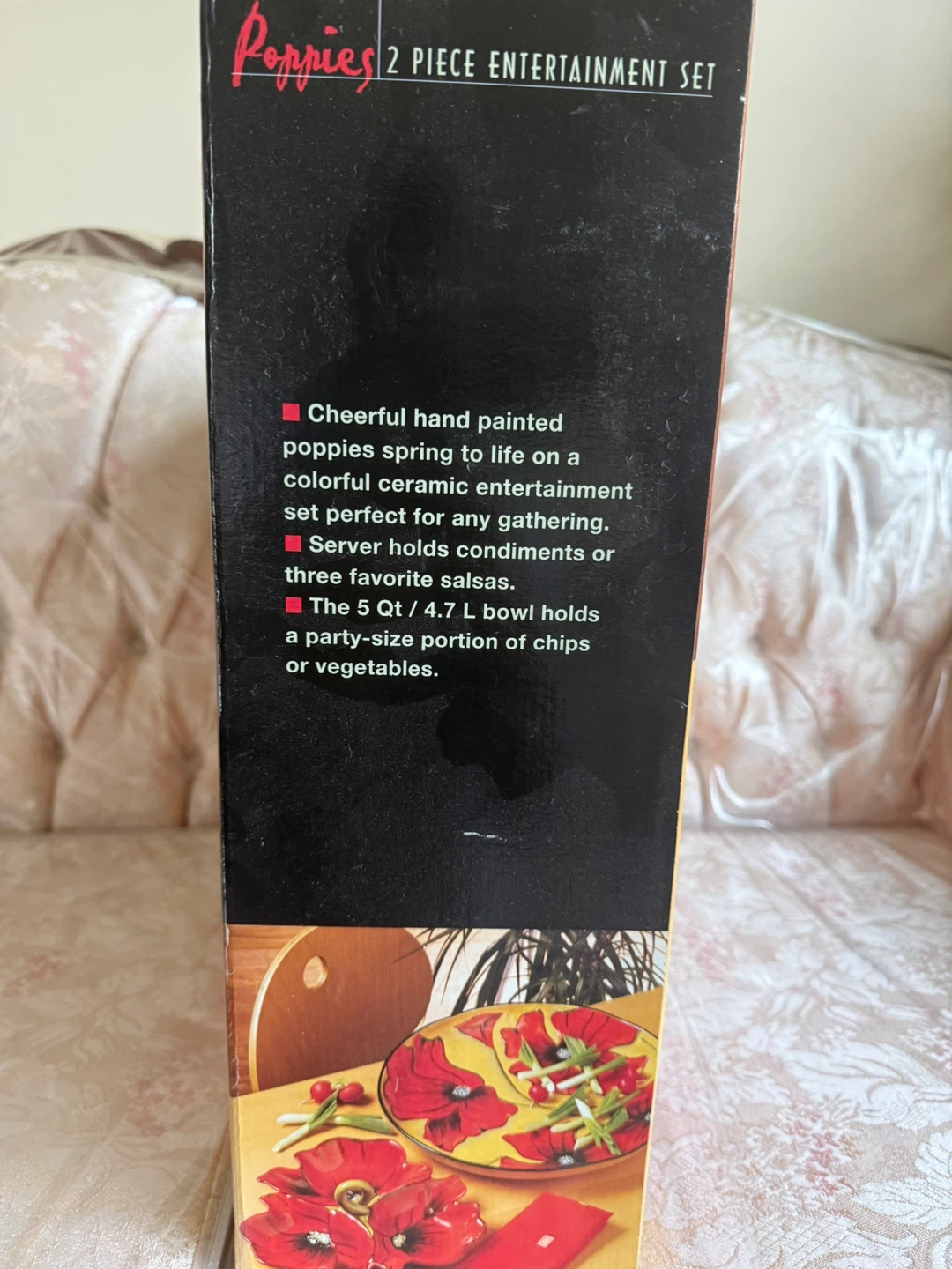 Brand new Coquelicots 2-piece serving set – never used, . - photo 2