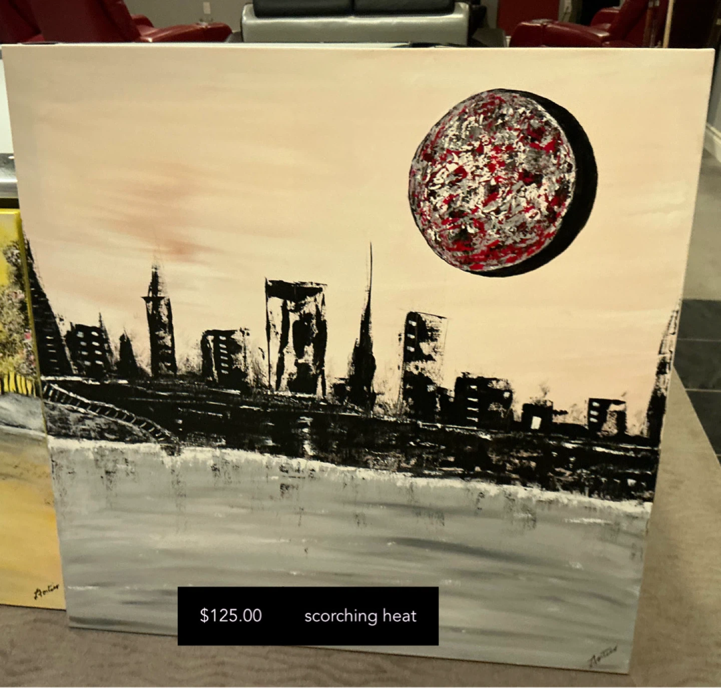 Together abstract painting